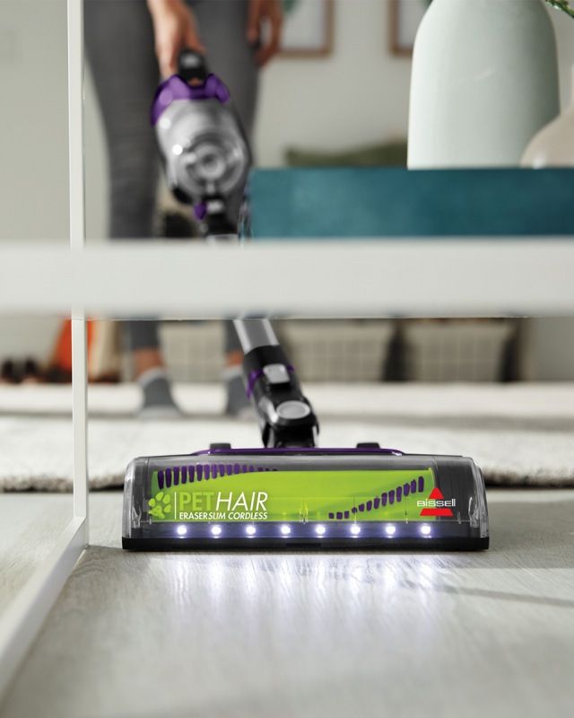 Bissell - Pet Hair Eraser Stick Vacuum Cleaner - Green/Purple - 2907F