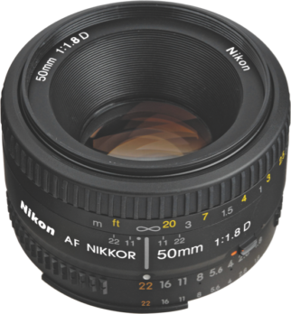 Nikon - Nikkor AF 50mm f/1.8D Camera Lens - JAA013DA