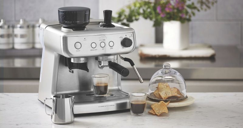 Sunbeam - Barista Max Pump Espresso Coffee Machine - Silver - EM5300S
