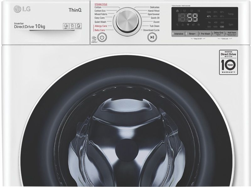 LG - 10kg Front Load Washing Machine - WV5-1410W