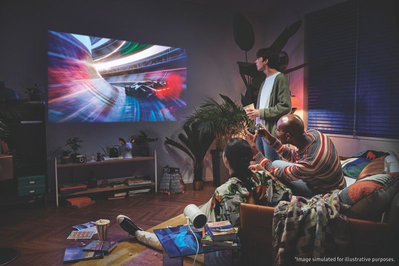 Samsung - The Freestyle Full HD Portable Smart Projector - SP-LSP3BLAXXY