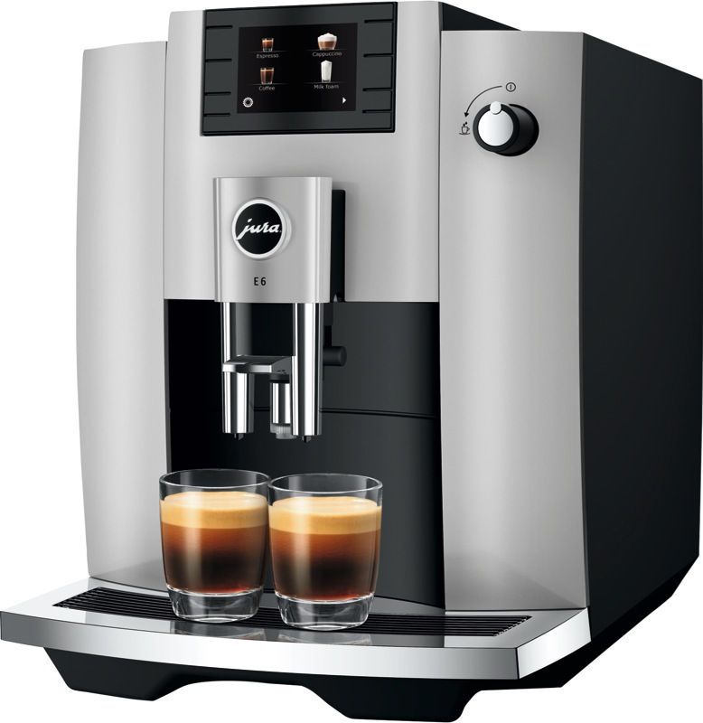 Jura - E6 Fully Automatic Coffee Machine - Platinum - 15467