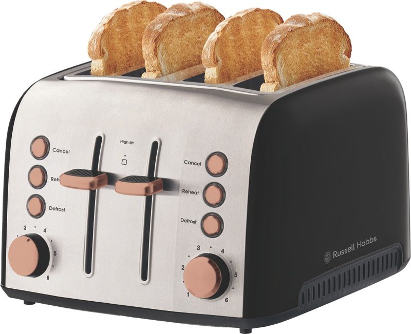 Russell Hobbs - Brooklyn 4 Slice Toaster - Copper - RHT94COP