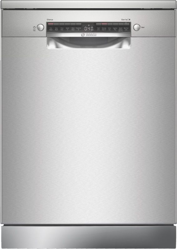 Bosch - 60cm Freestanding Dishwasher – Silver Inox - SMS4HVI01A