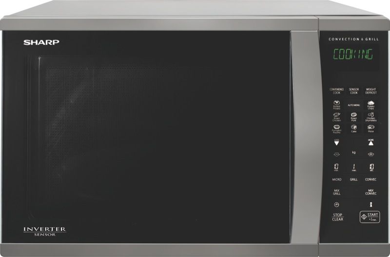  - 1000W Sensor Convection Inverter Microwave - Stainless Steel - R995DST