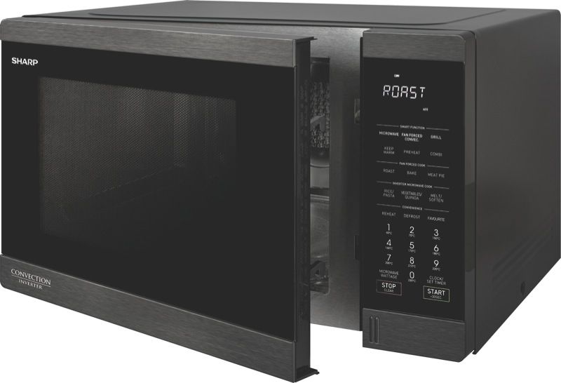  - 1100W Convection Inverter Microwave - Black Stainless Steel - R890EBS