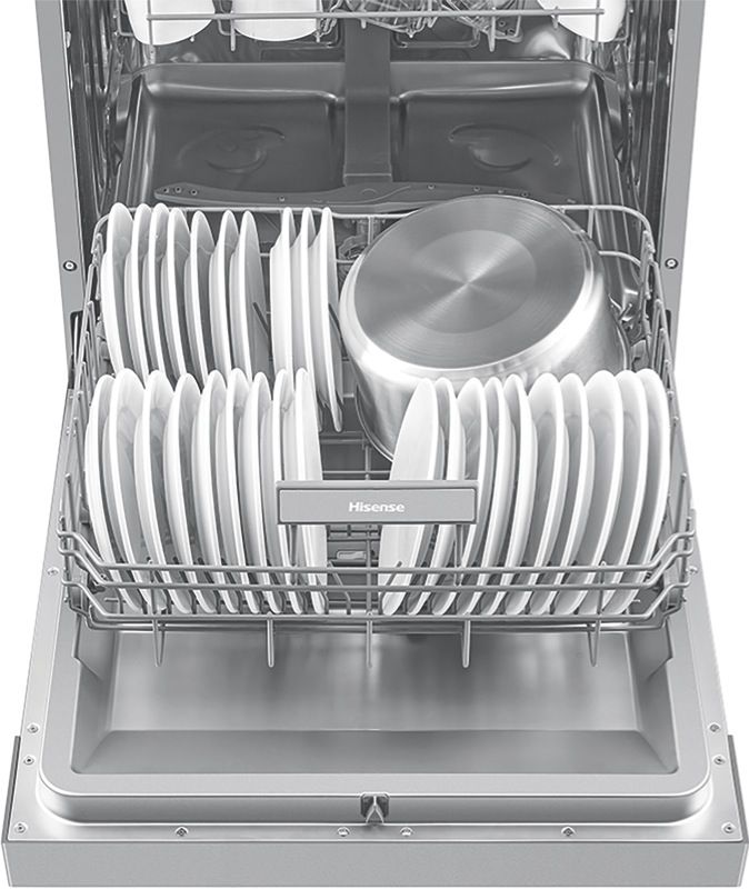 Hisense - 60cm Freestanding Dishwasher - Stainless Steel - HSCM15FS