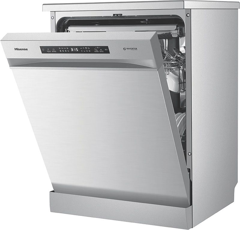 Hisense - 60cm Freestanding Dishwasher - Stainless Steel - HSCM15FS