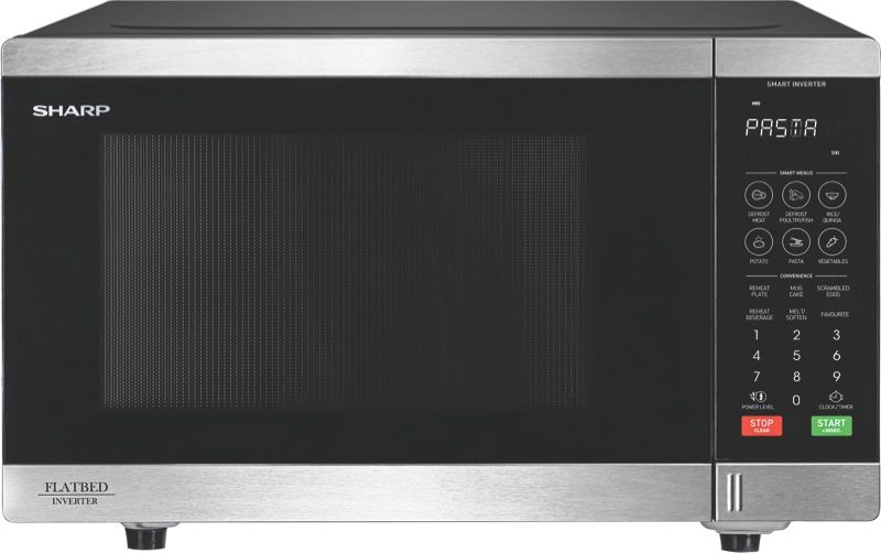 Sharp - 32L 1200W Flatbed Microwave – Stainless Steel - SM327FHS