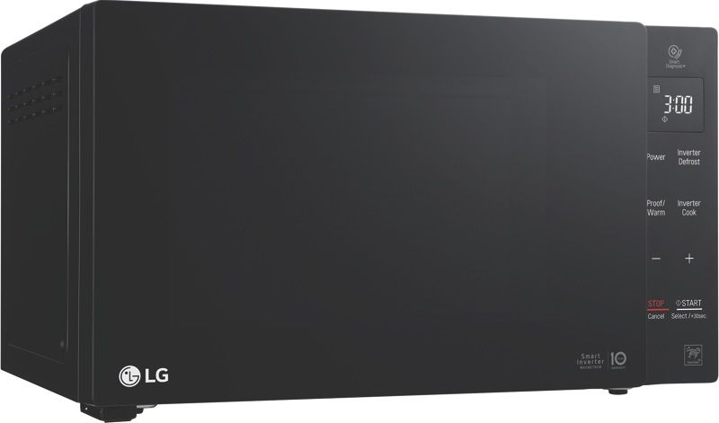 LG - 23L 1000W Smart Inverter Microwave Oven - Black - MS2336DB