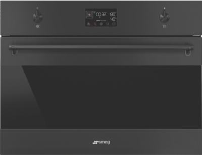 Smeg - 45cm Built-In Compact Steam Oven - Black - SOA4302S3N
