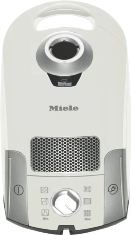 Miele - Compact C1 Young Style PowerLine Cylinder Bagged Barrel Vacuum Cleaner - Lotus White - 10797650