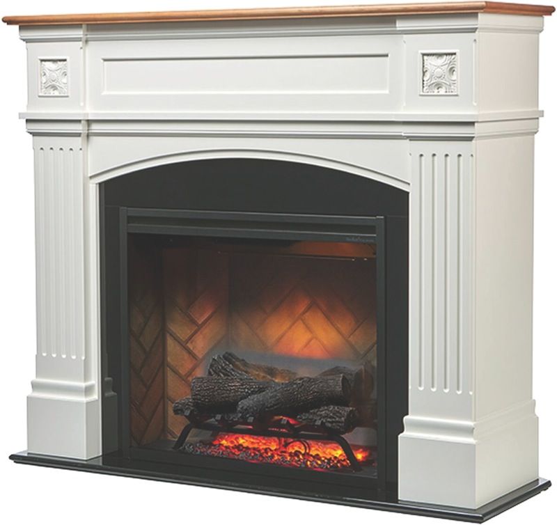 Dimplex - Windelsham 2kW Electric Fireplace Heater – Natural White & Wood - WDS20-AU