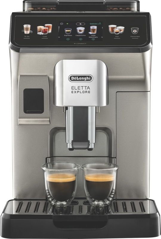 DeLonghi - Eletta Explore Fully Automatic Coffee Machine – Titanium - ECAM45086T