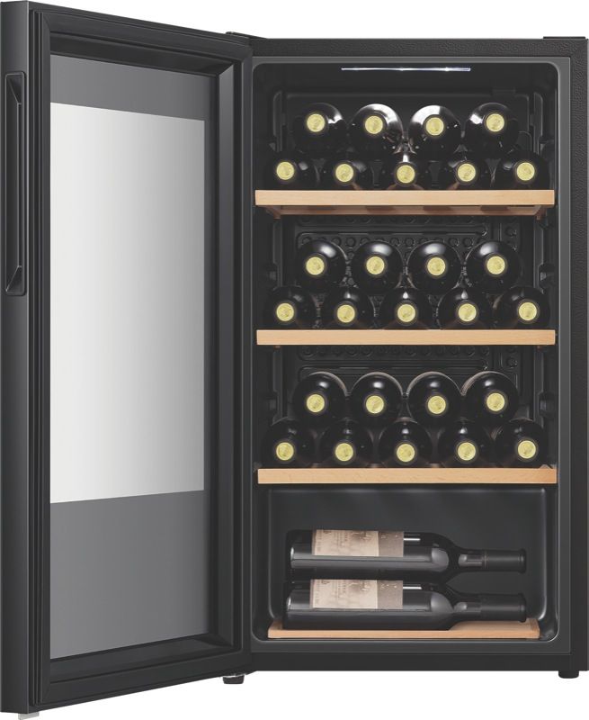 Hisense - 30 Bottle Wine Cabinet - Black - HRWC31