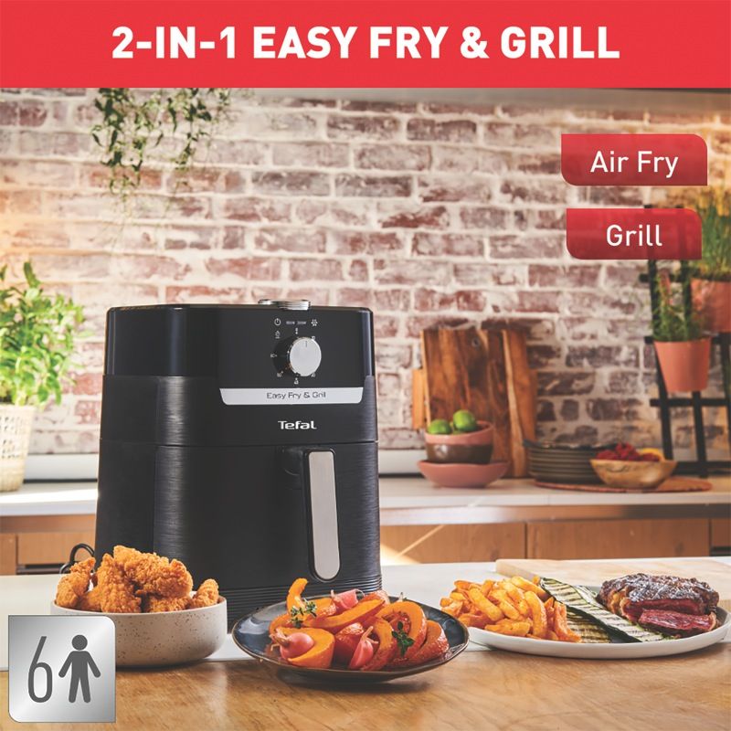 Tefal - Easy Fry & Grill Classic Air Fryer - Black - EY5018