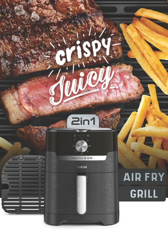 Tefal - Easy Fry & Grill Classic Air Fryer - Black - EY5018
