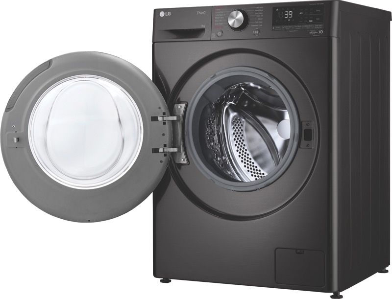 LG - 9kg Front Load Washing Machine – Black - WV9-1609B