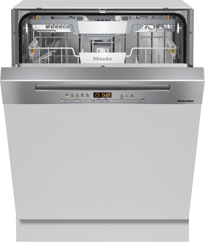 Miele - 60cm Semi-Integrated Dishwasher - Clean Steel - G5210SCiCLST