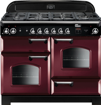 Falcon - 110cm Dual Fuel Freestanding Cooker - Cranberry - CLA110DFFCYCH