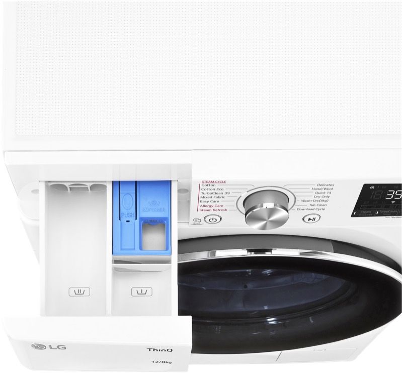 LG - 12kg Washer/8kg Dryer Combo - WVC9-1412W
