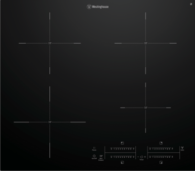 Westinghouse - 60cm Induction Cooktop – Black - WHI643BD