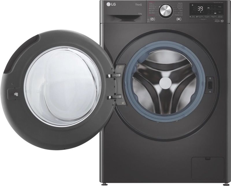 LG - 12kg Washer/8kg Dryer Combo – Black - WVC9-1412B