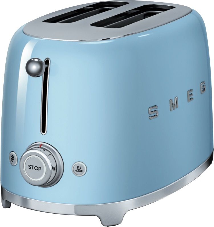  - Retro Style 2 Slice Toaster - Pastel Blue - TSF01PBAU